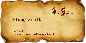 Hideg Zsolt névjegykártya